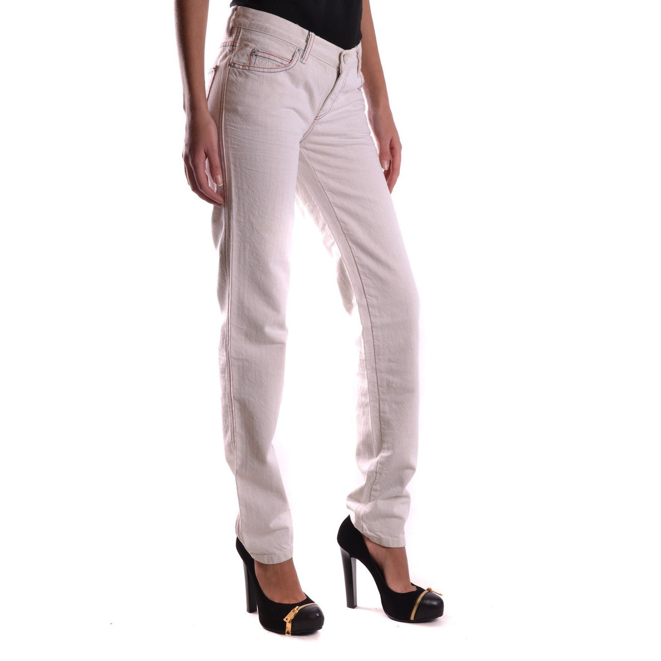 2434221 Alexander McQueen Jeans Bianchi Donna