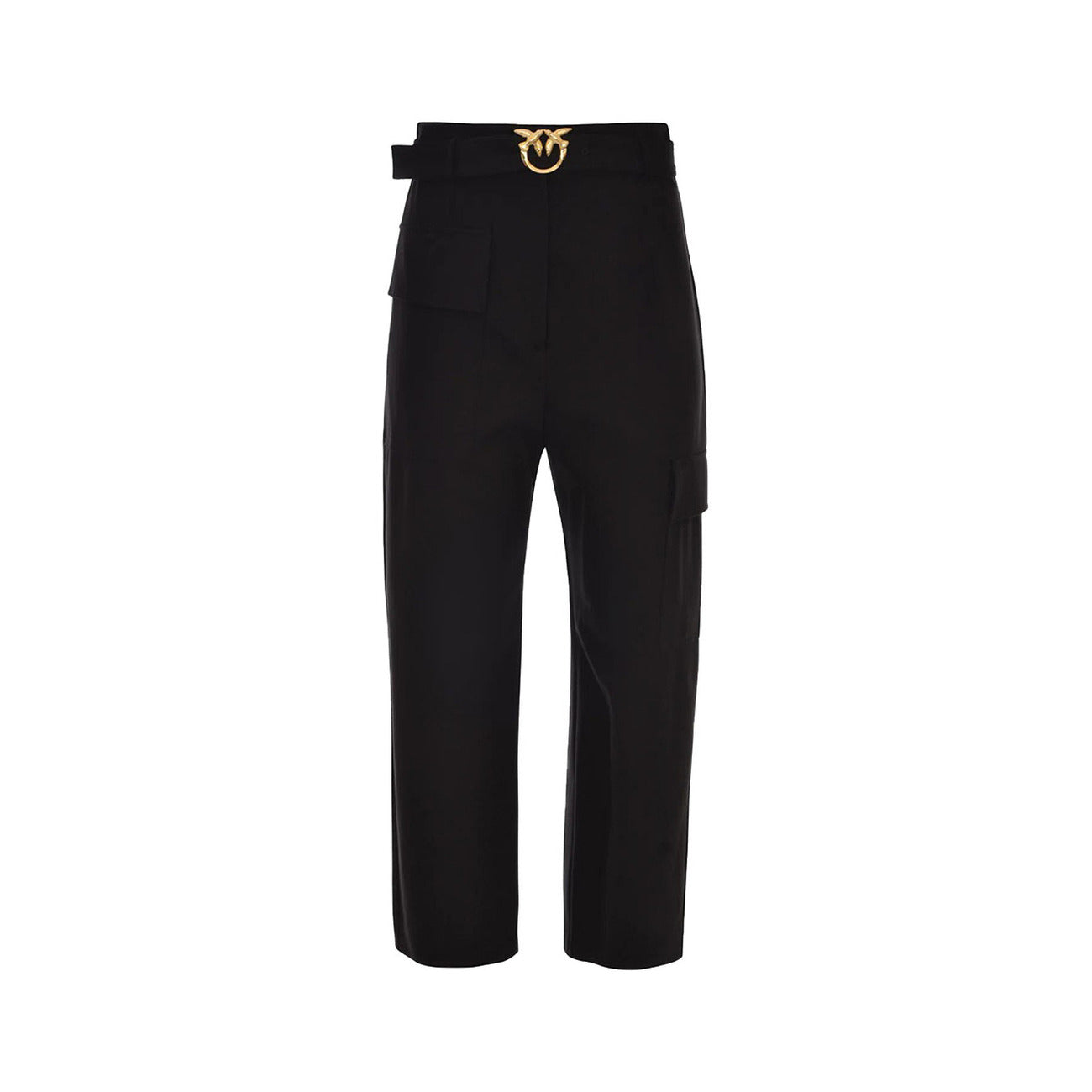 2422968 Pinko Pantaloni Neri Viscosa Multitasche Donna