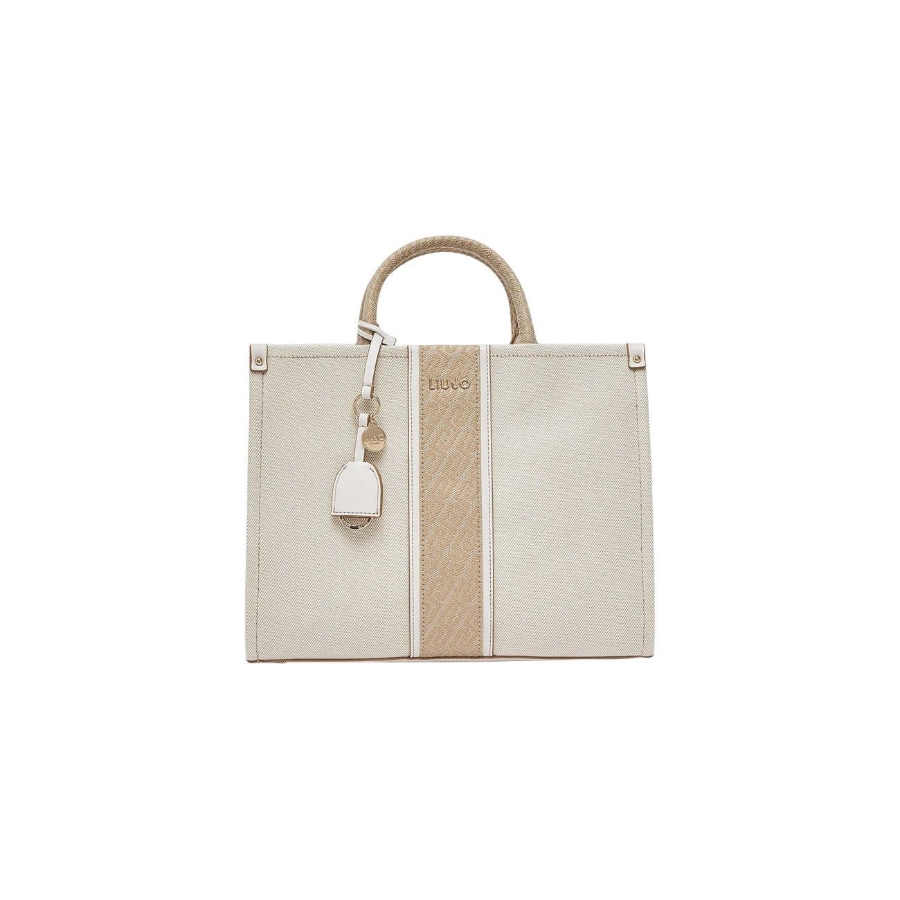 2459490 Liu Jo Borsa Grande Beige Cotone Donna