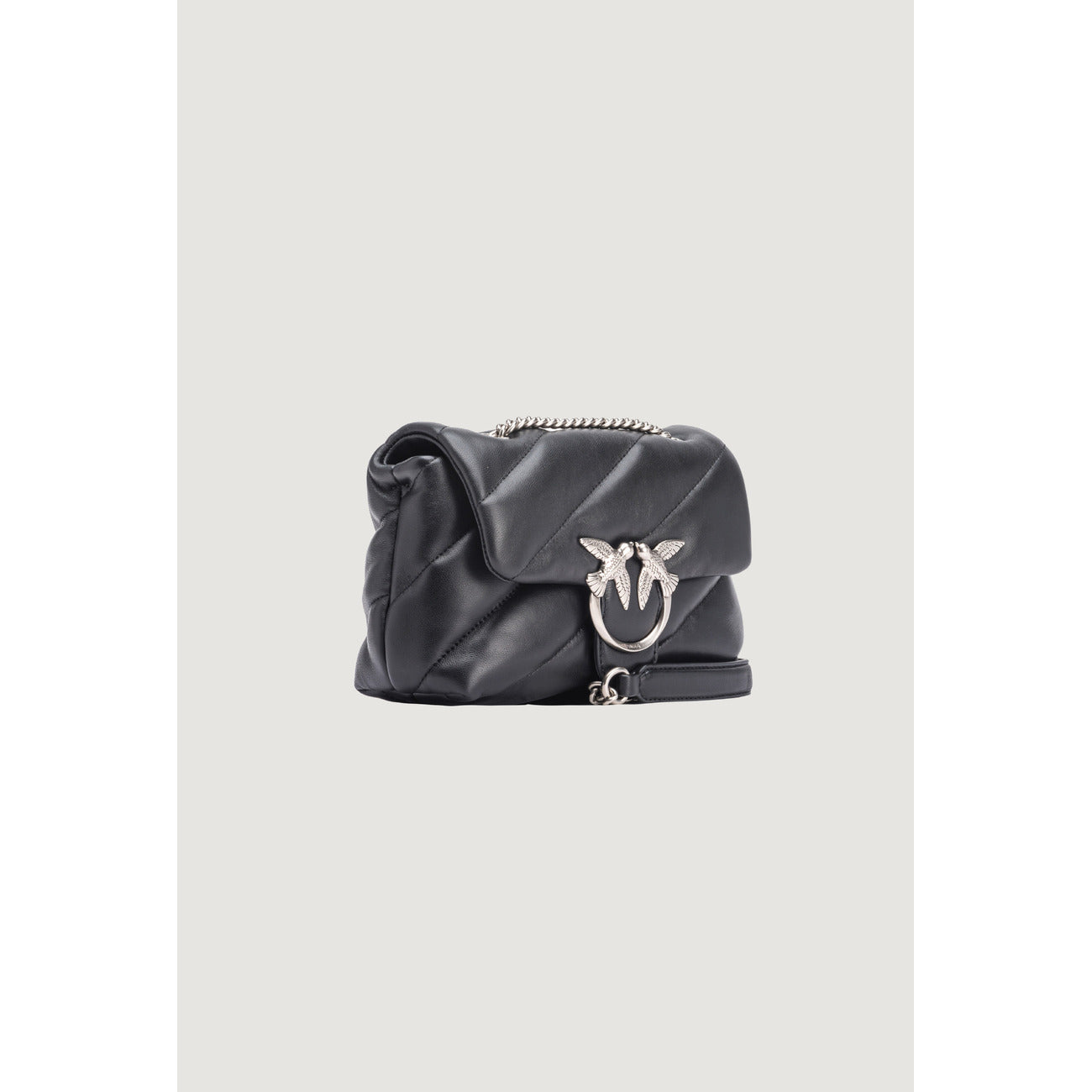 2181831 Pinko Borsa a Mano e Tracolla in Pelle Nera Donna