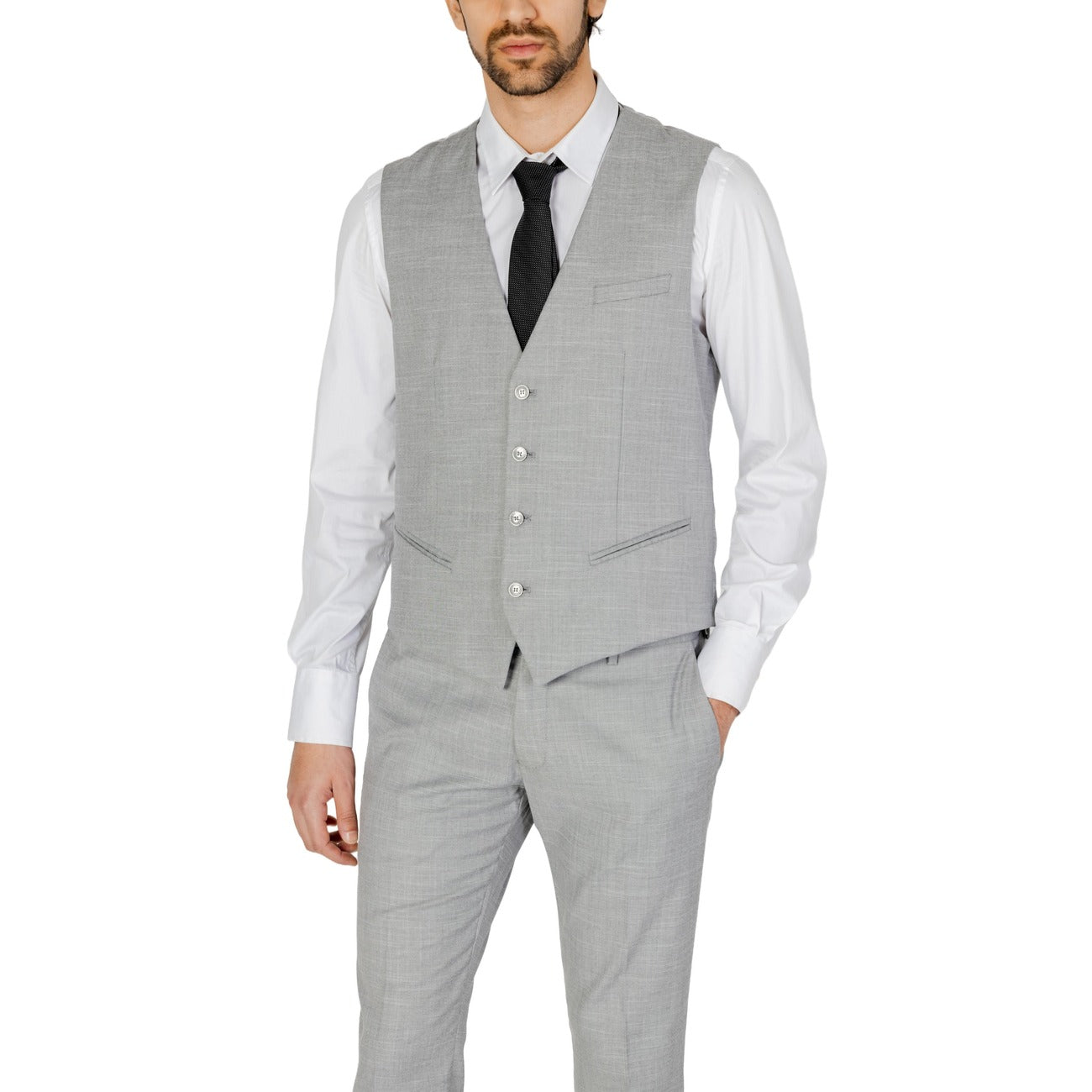 2332062 Antony Morato Gilet Grigio Smanicato Uomo
