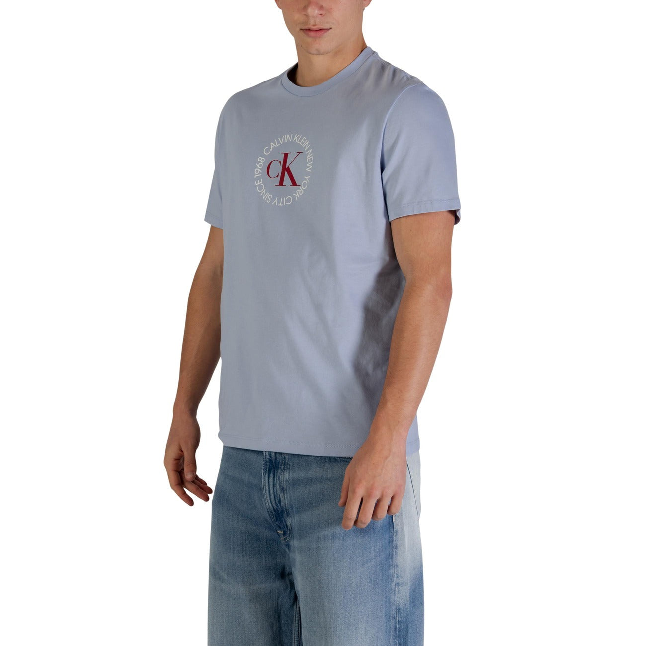 2447881 Calvin Klein Jeans T-shirt Azzurra Uomo