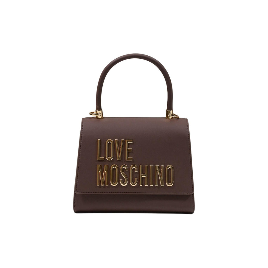 Borsa a Mano Laminated Bold Love Top-Handle Fango