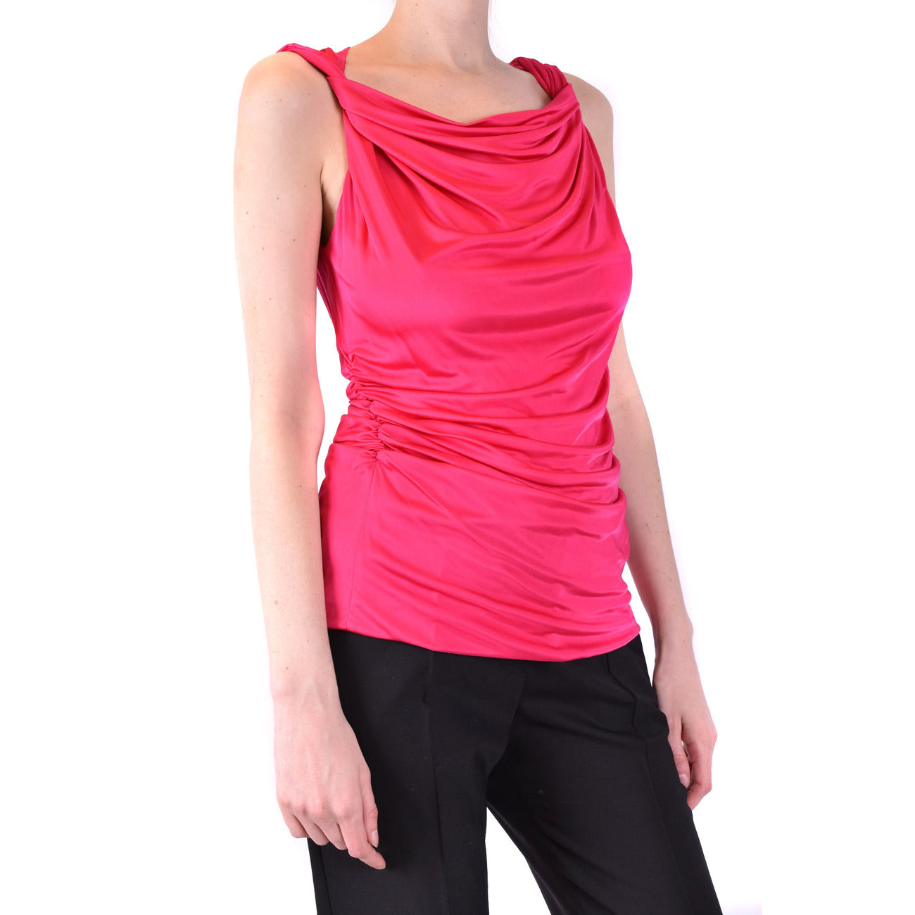 2438927 Pinko Canotta Rosa Viscosa Donna