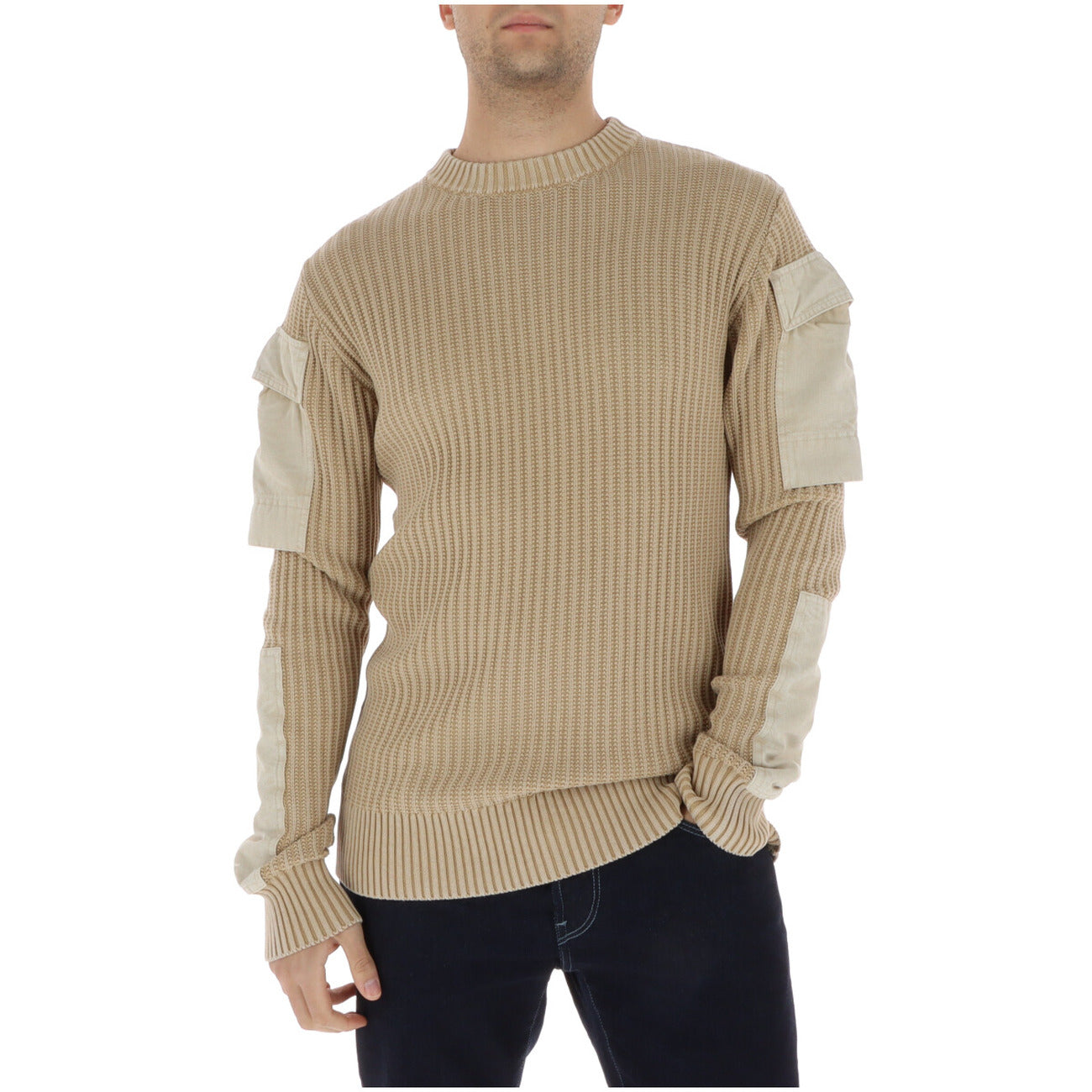 2457980 G-Star Maglia Beige Cotone Tasche Laterali Uomo