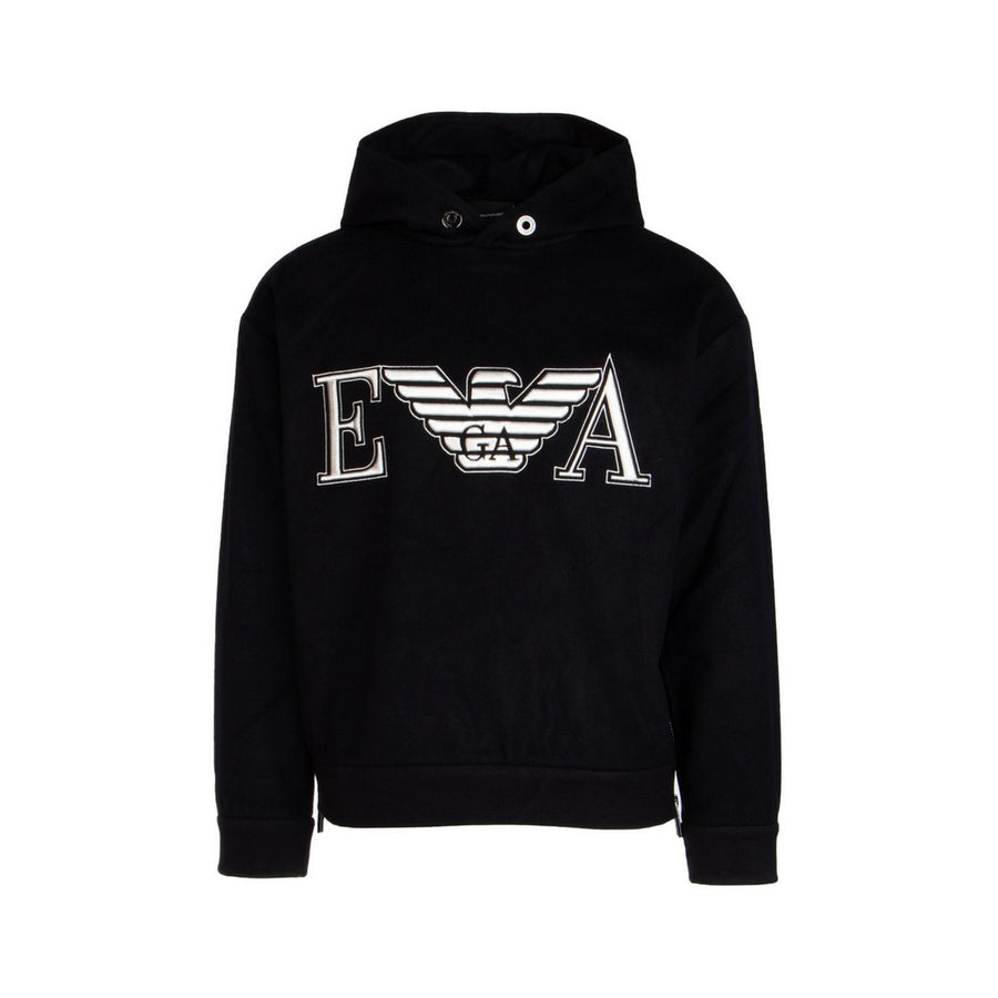 Felpa Con Cappuccio Maxi Logo Outline