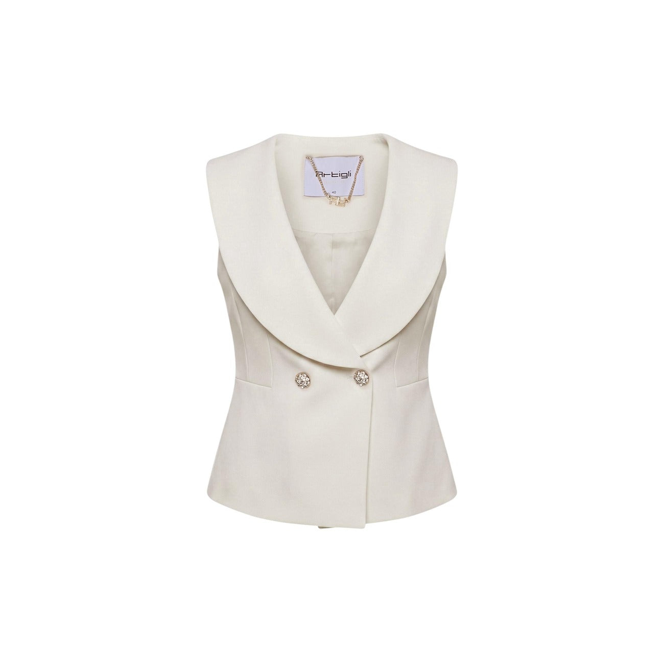 511739 Artigli Gilet Beige Donna Primavera/Estate