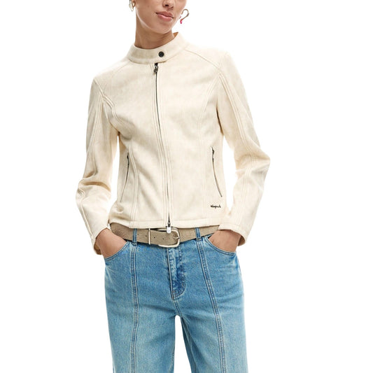 2451212 Desigual Giacca Donna Bianca Poliestere