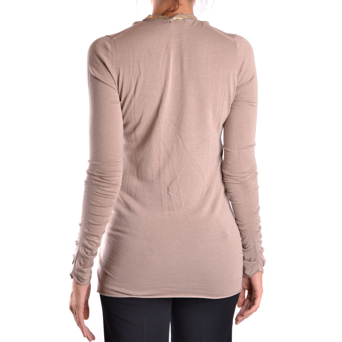 2422972 Pinko Cardigan Beige Viscosa Made Italy Donna