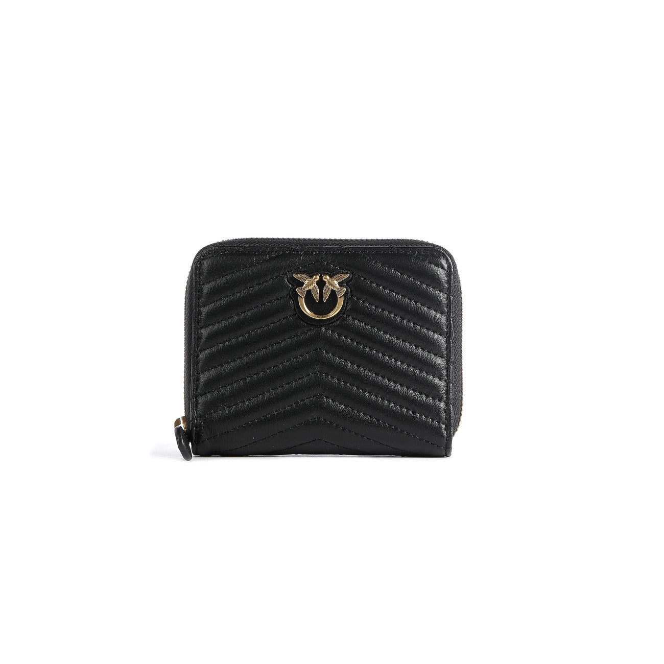 2193674 Pinko Portafogli Nero Pelle Cerniera Scomparti Donna