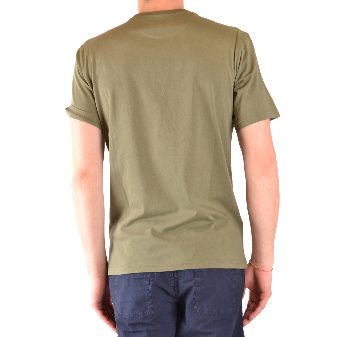 2425321 Woolrich T-Shirt Verde Stampa Uomo