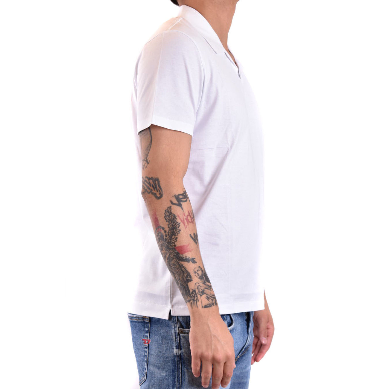 2429389 Dondup Polo Bianco Uomo