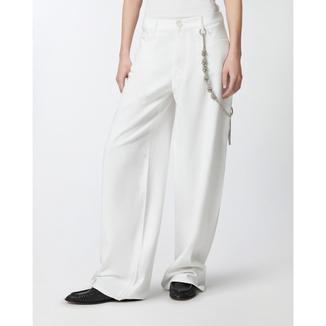 2473394 Pinko Pantaloni Bianco Donna