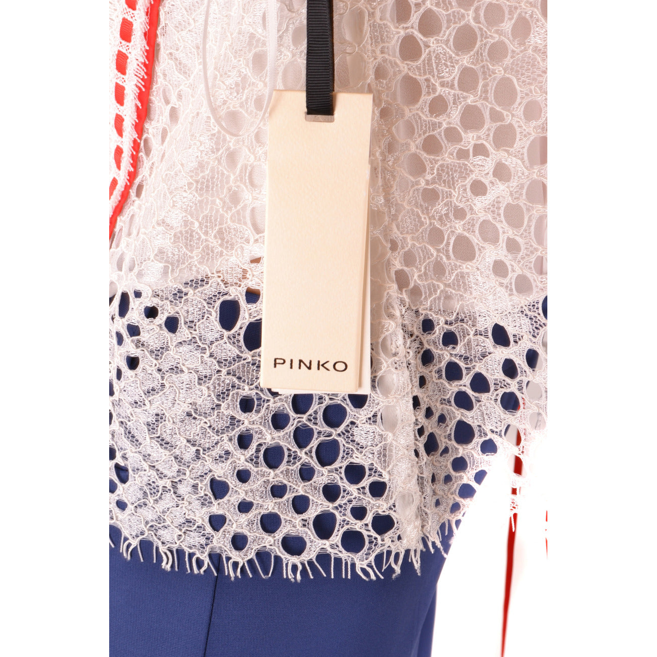 2438474 Pinko Canotta Bianca Scollo V Donna