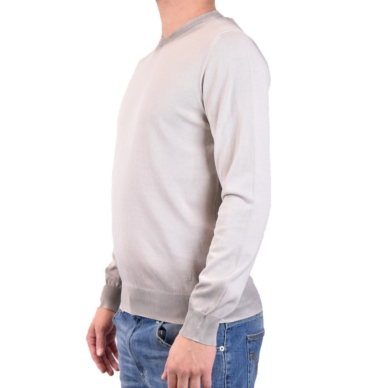 2429024 Dondup Maglia Grigia Cotone Maniche Lunghe Uomo