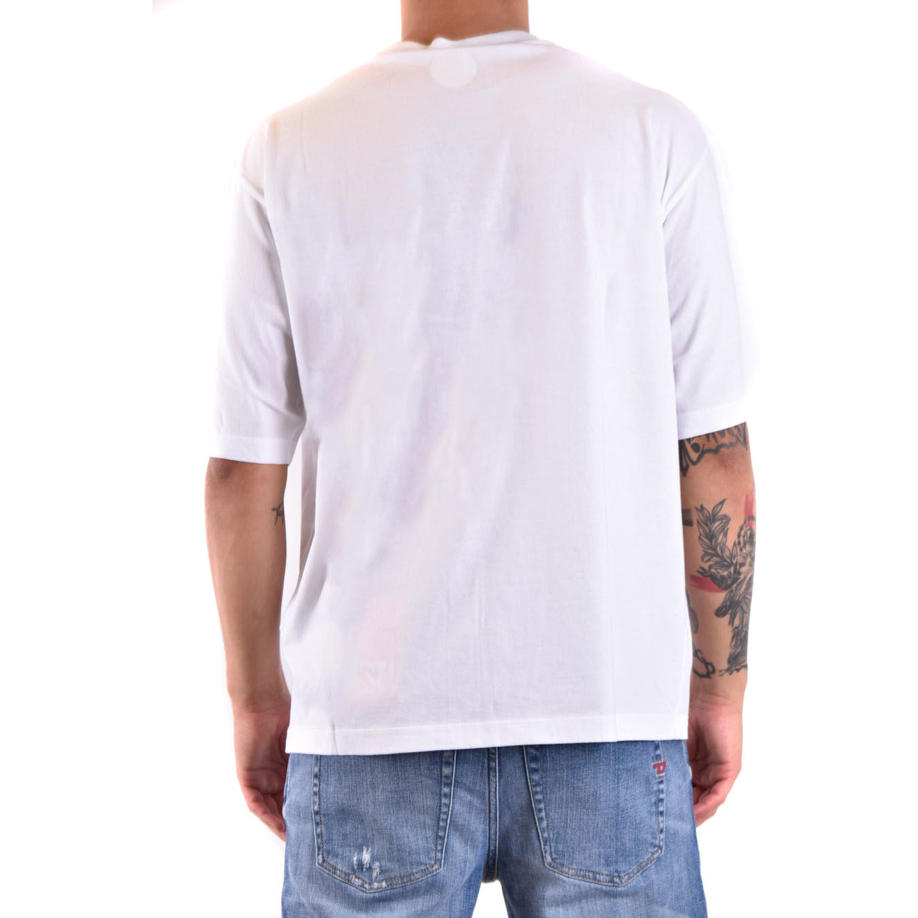 2423404 Dsquared2 T-Shirt Bianca Stampa Uomo