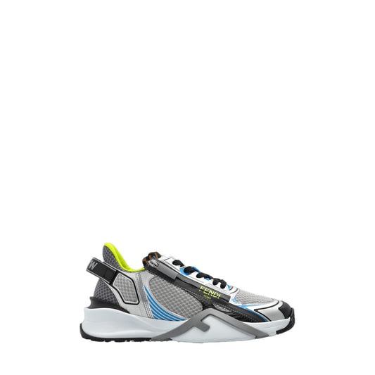 505820 Fendi Sneakers Grigio Gomma Tessuto Uomo