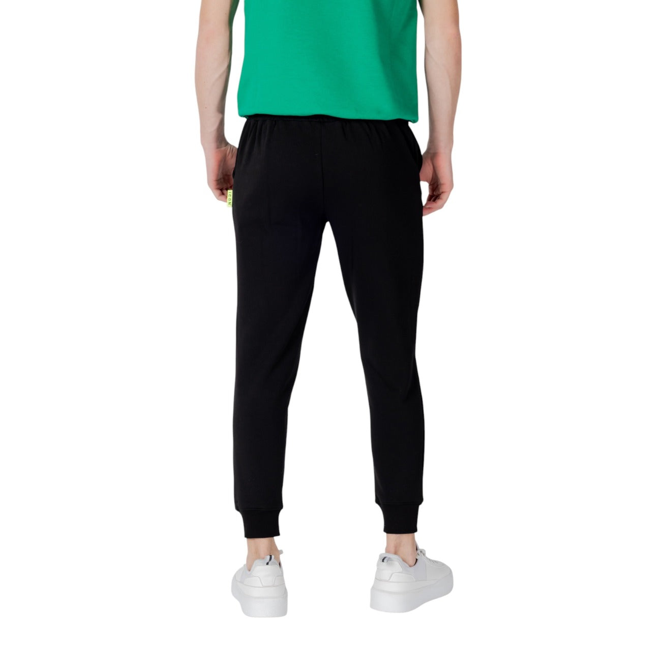 2417775 Icon Pantaloni Nero Righe Uomo