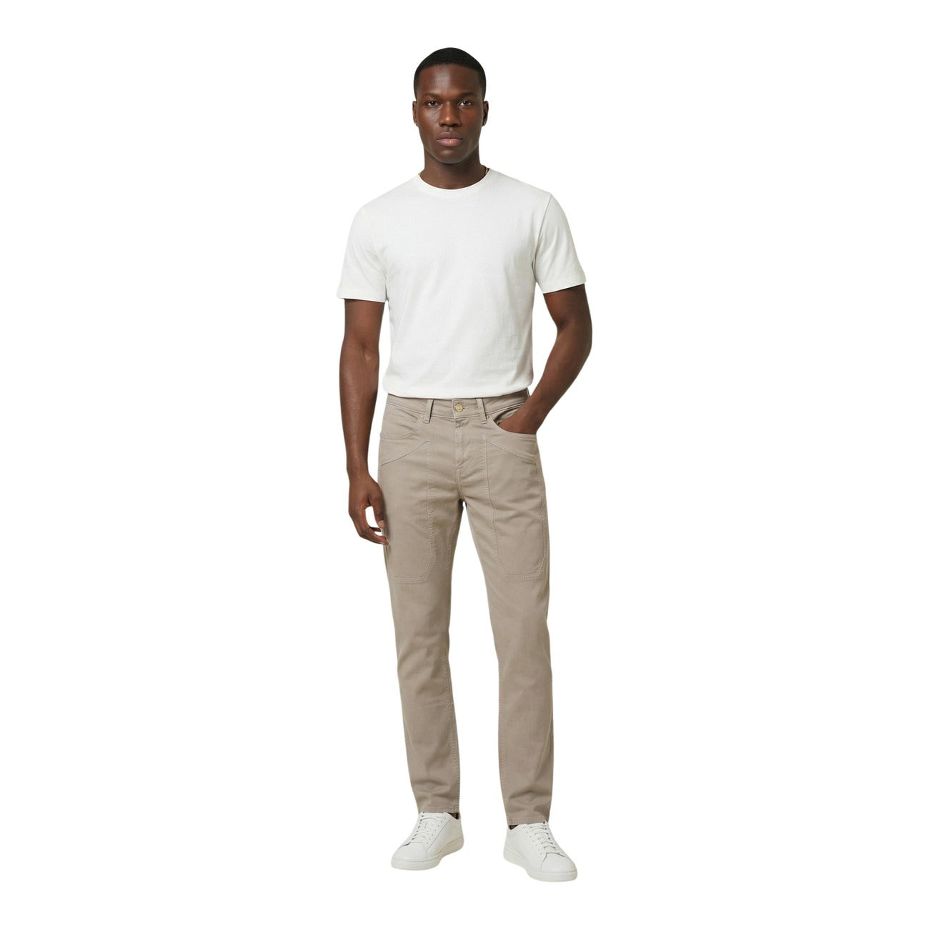 2461191 Jeckerson Pantaloni Beige Uomo