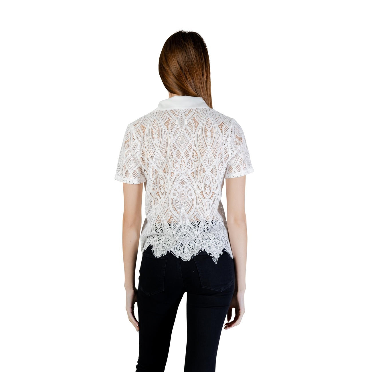 507644 Morgan De Toi Camicia Bianca Maniche Corte Donna