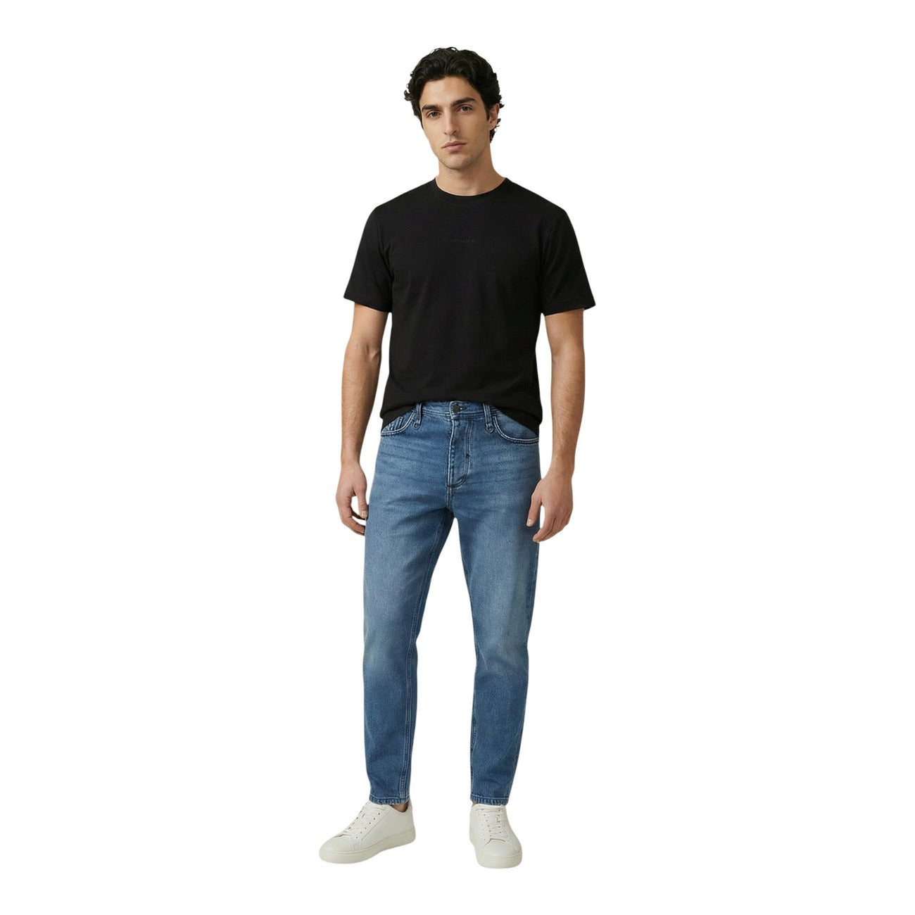 2451654 Antony Morato T-Shirt Nera 100% Cotone Uomo