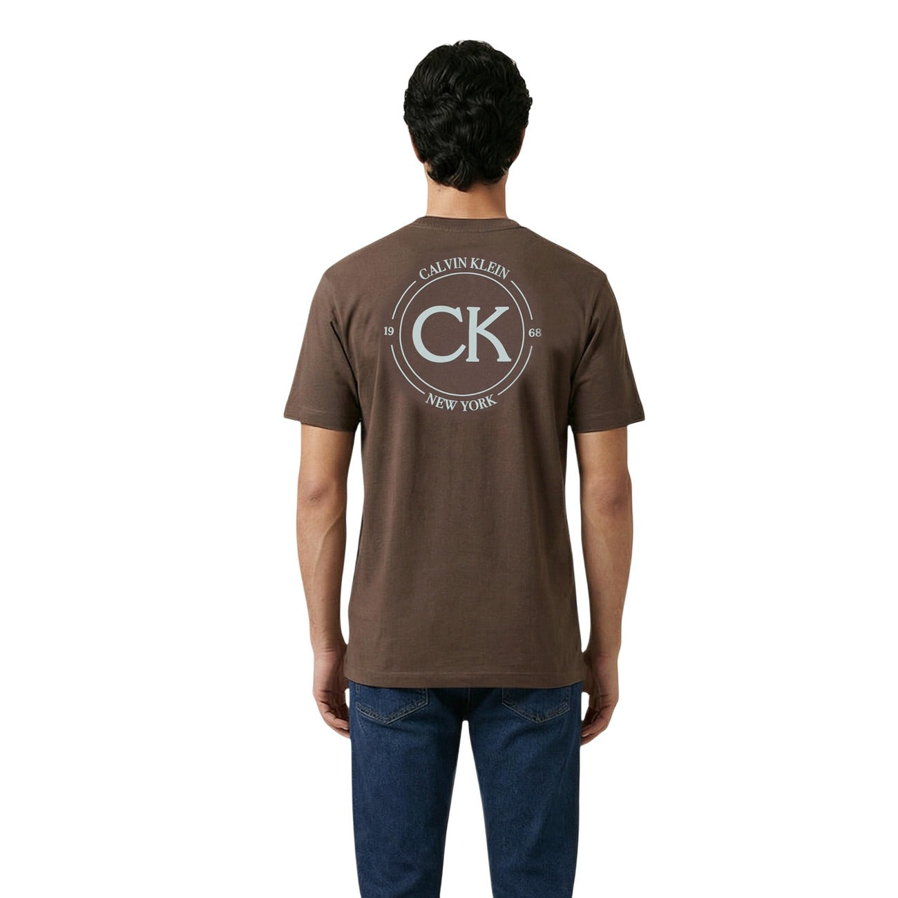 2460284 Calvin Klein Jeans T-Shirt Marrone Uomo