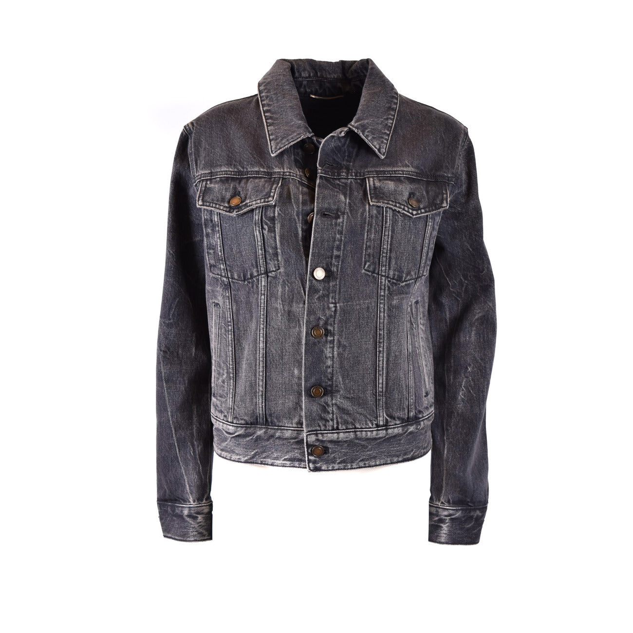 2438395 Saint Laurent Giacca Nera Donna