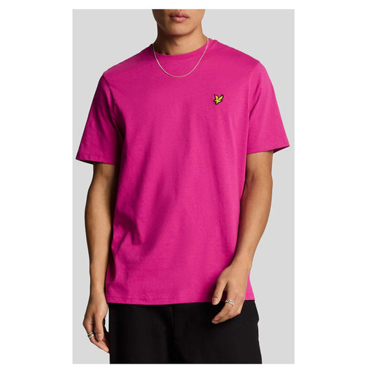 2416354 Lyle & Scott T-Shirt Fuxia Stampa Uomo
