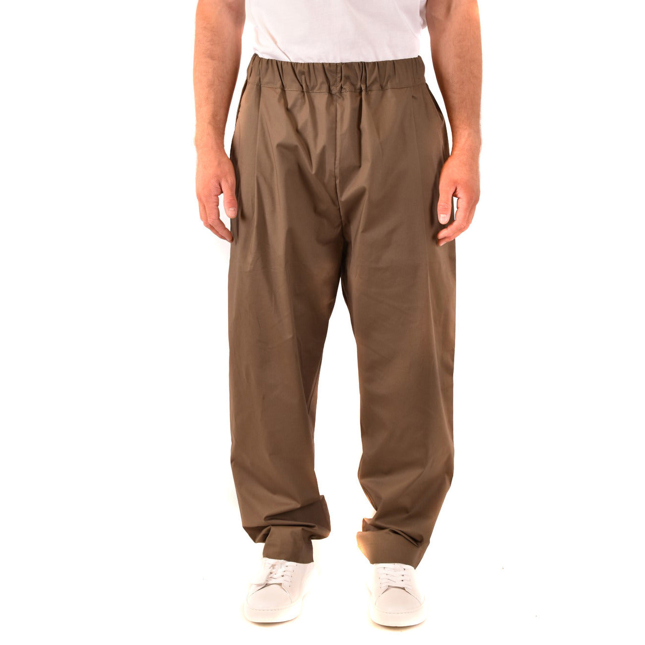 2442903 Laneus Pantaloni Marrone Cotone Uomo
