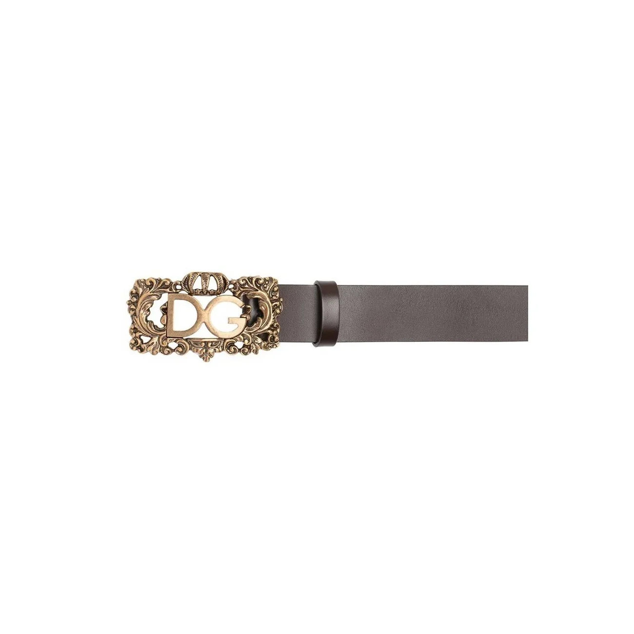 2430636 Dolce & Gabbana Cintura Nera Monocromo Fibbia Donna