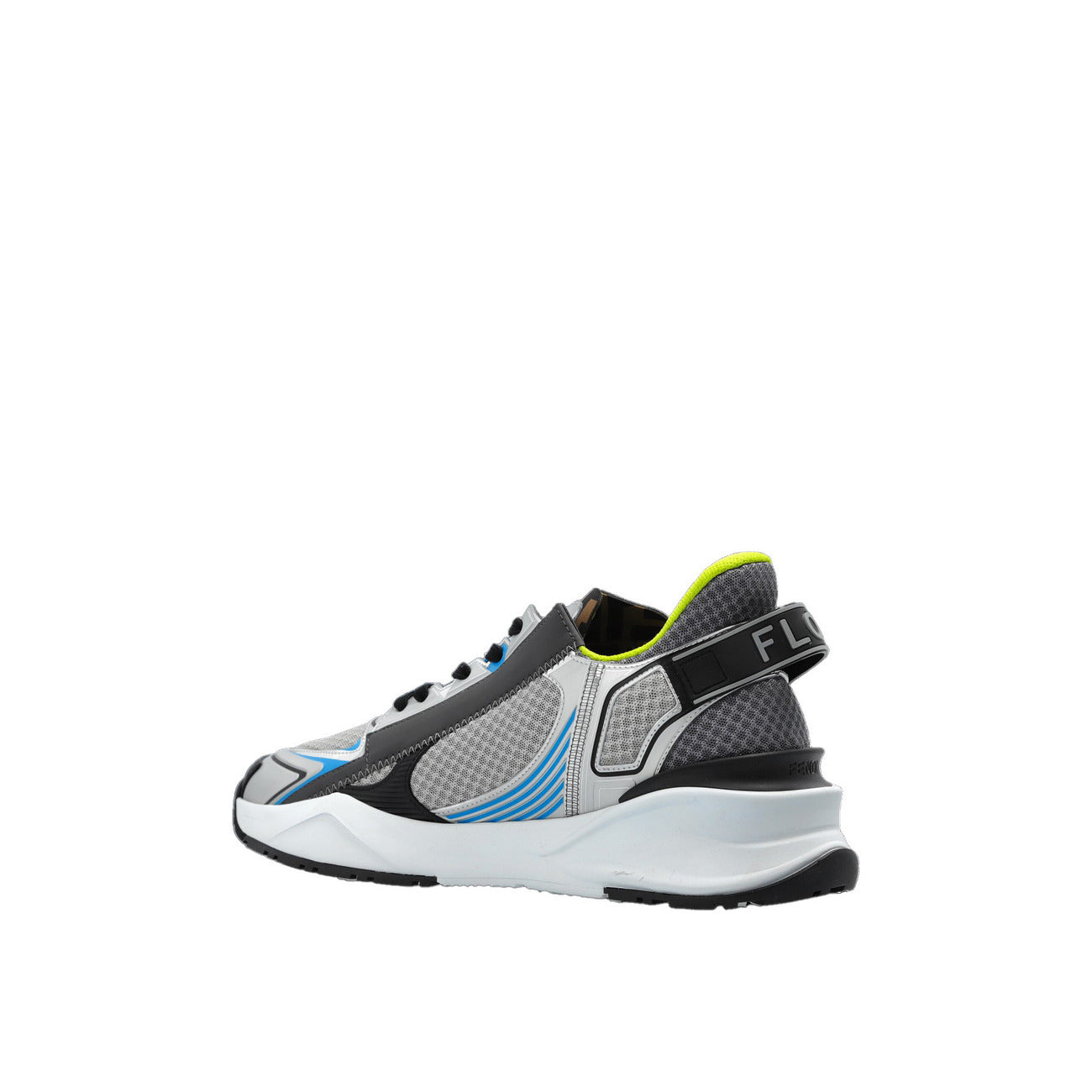 505820 Fendi Sneakers Grigio Gomma Tessuto Uomo