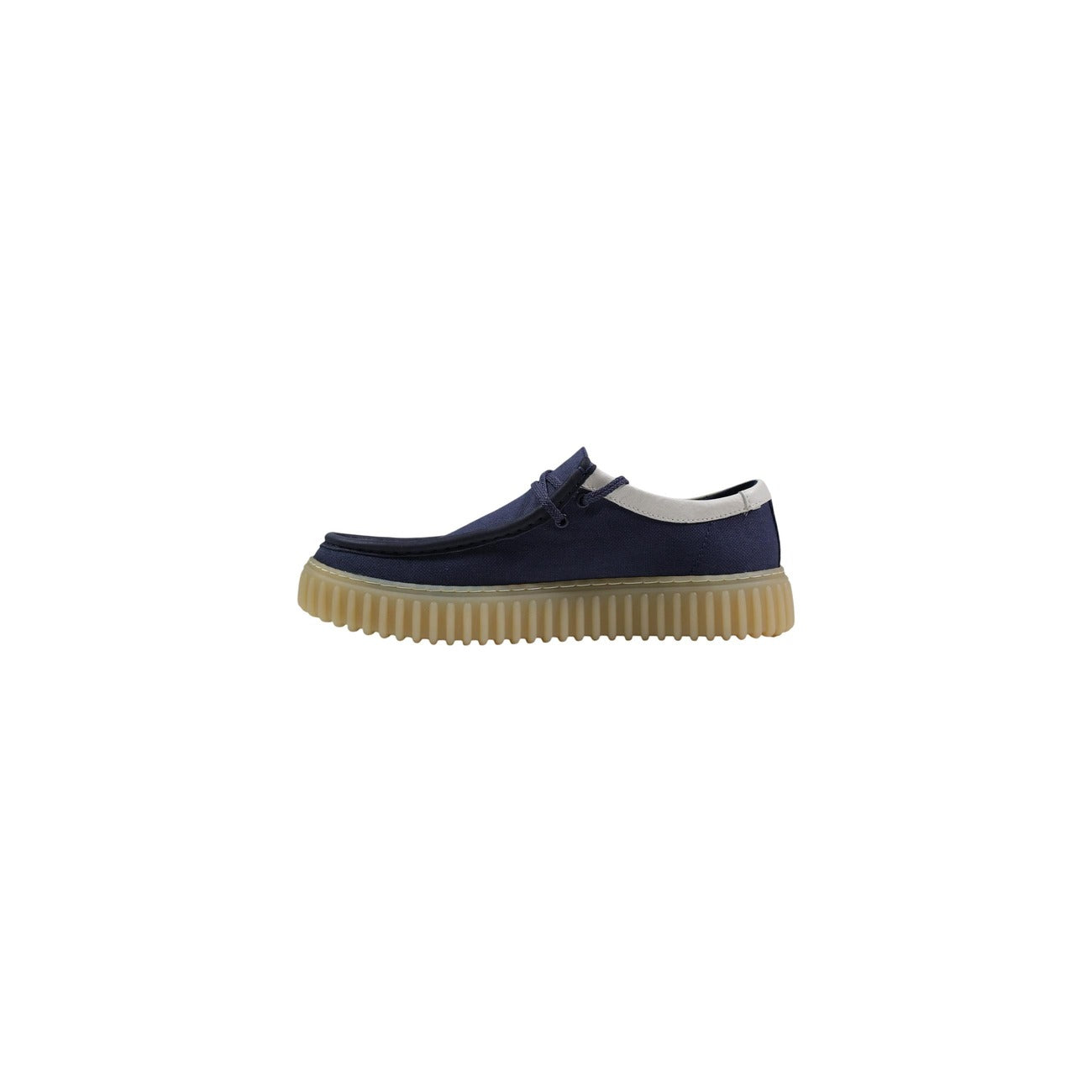 26187377 Clarks Scarpe Basse Blu Tessuto Uomo