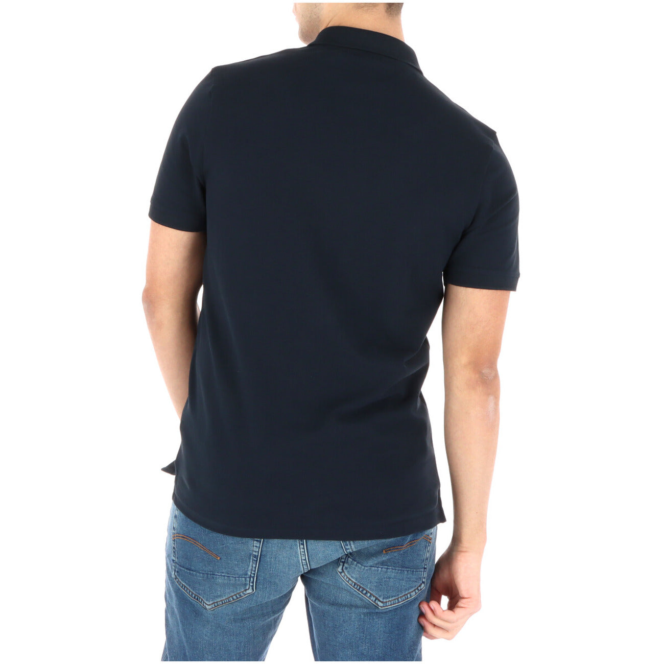 2422963 Lyle & Scott Polo Blu Cotone Elastan Colletto Polo Uomo