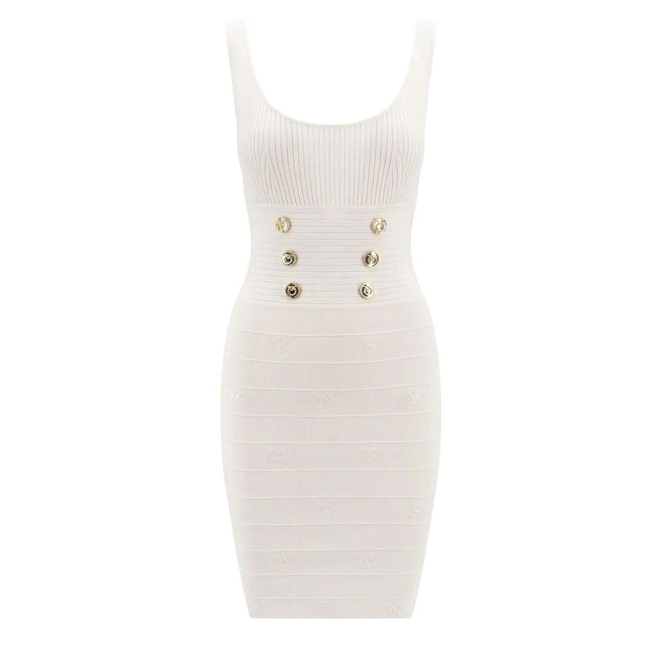 2424336 Pinko Abito Bianco Donna Poliestere 100%