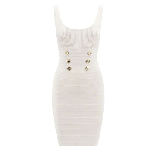 2424336 Pinko Abito Bianco Donna Poliestere 100%