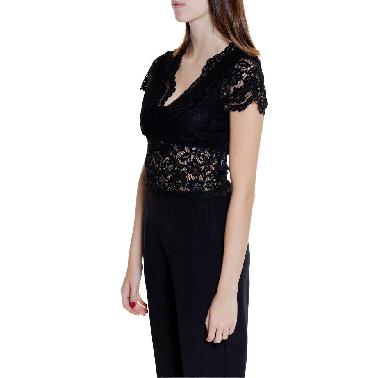 474626 Morgan De Toi Top Nero Donna Primavera/Estate