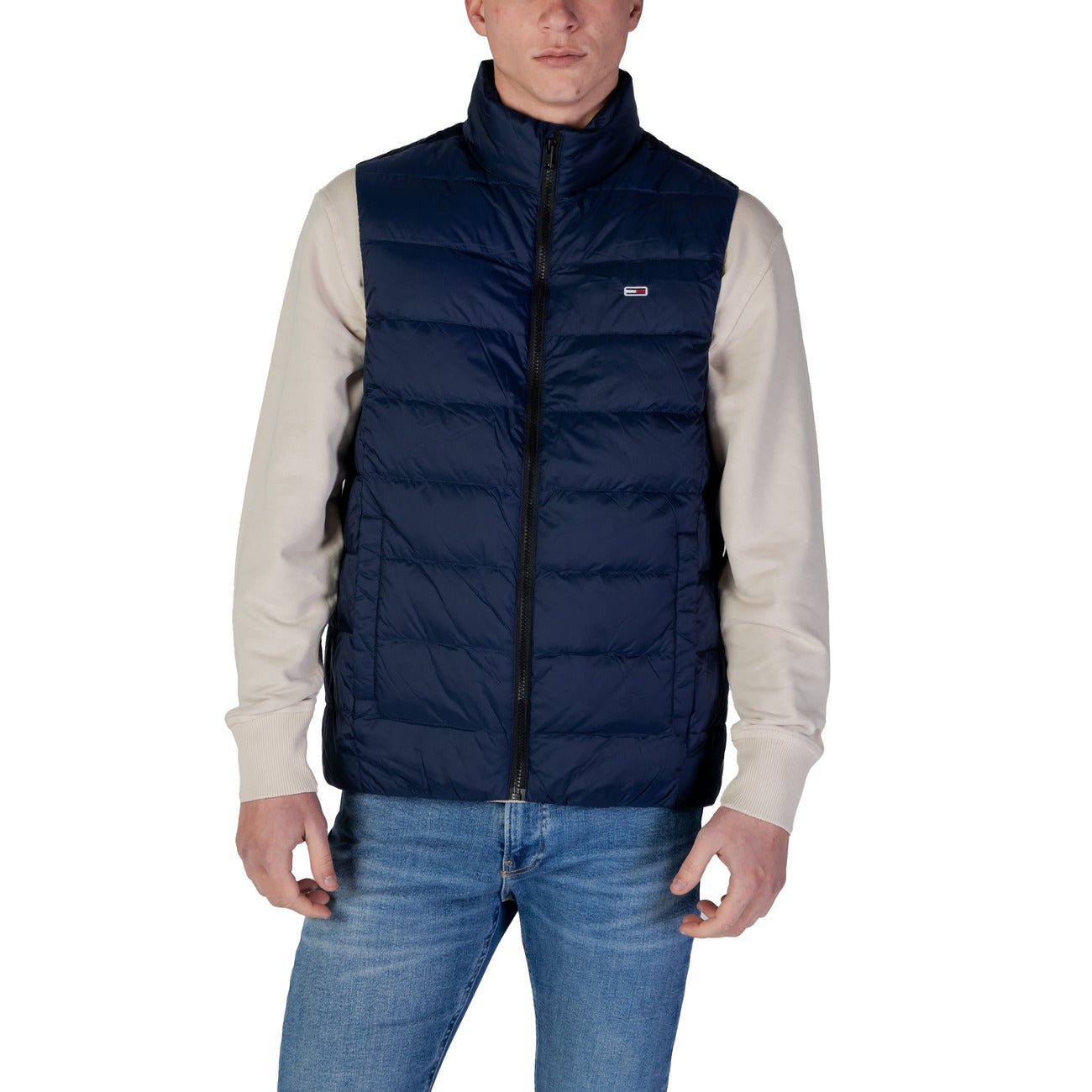 2409922 Tommy Hilfiger Jeans Giubbotto Blu Smanicato Uomo