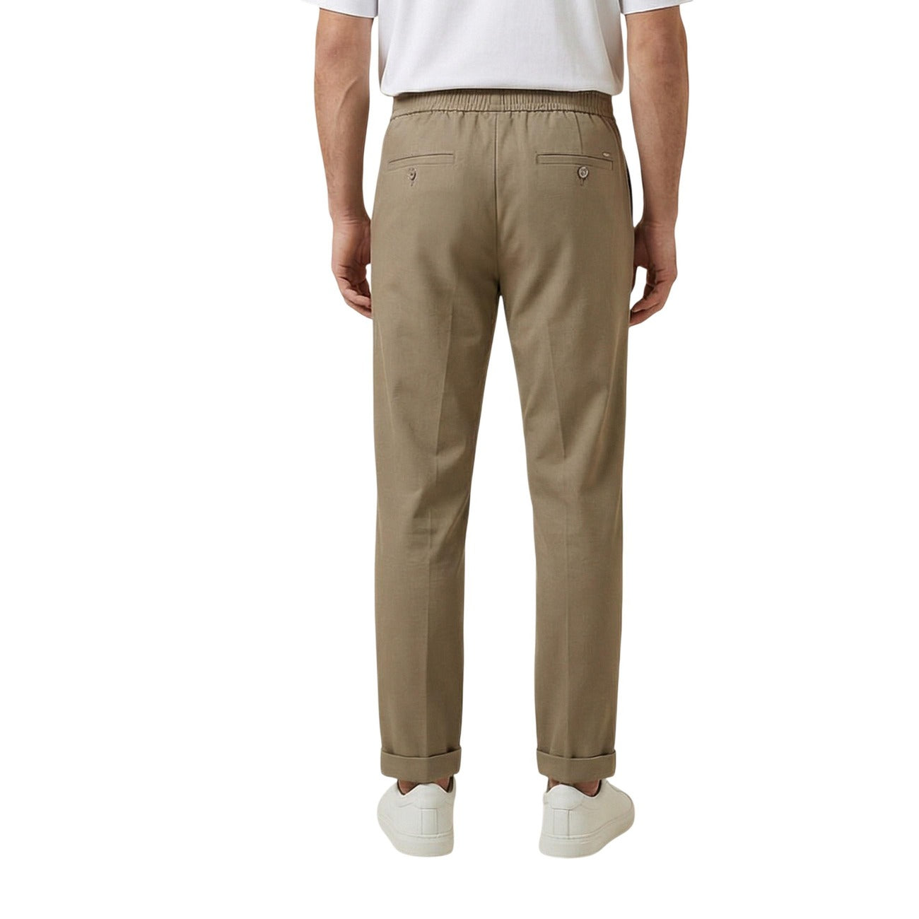 2457515 Gianni Lupo Pantaloni Beige Poliestere Uomo