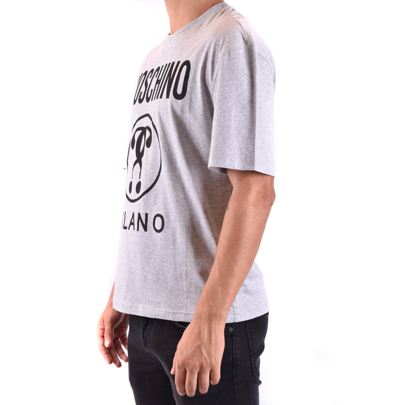 2424579 Moschino T-Shirt Grigia Stampa Uomo