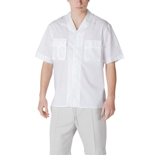 2413194 Antony Morato Camicia Bianca Lyocell Cotone Uomo