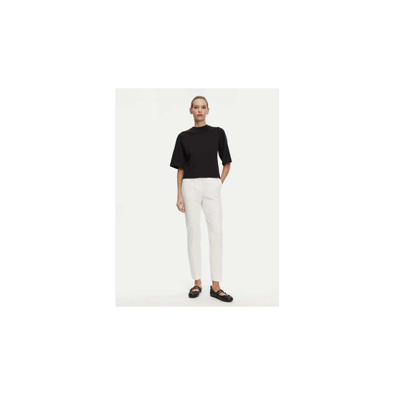 2445155 Pinko Pantaloni Bianchi Donna Viscosa 65% Nylon 30%