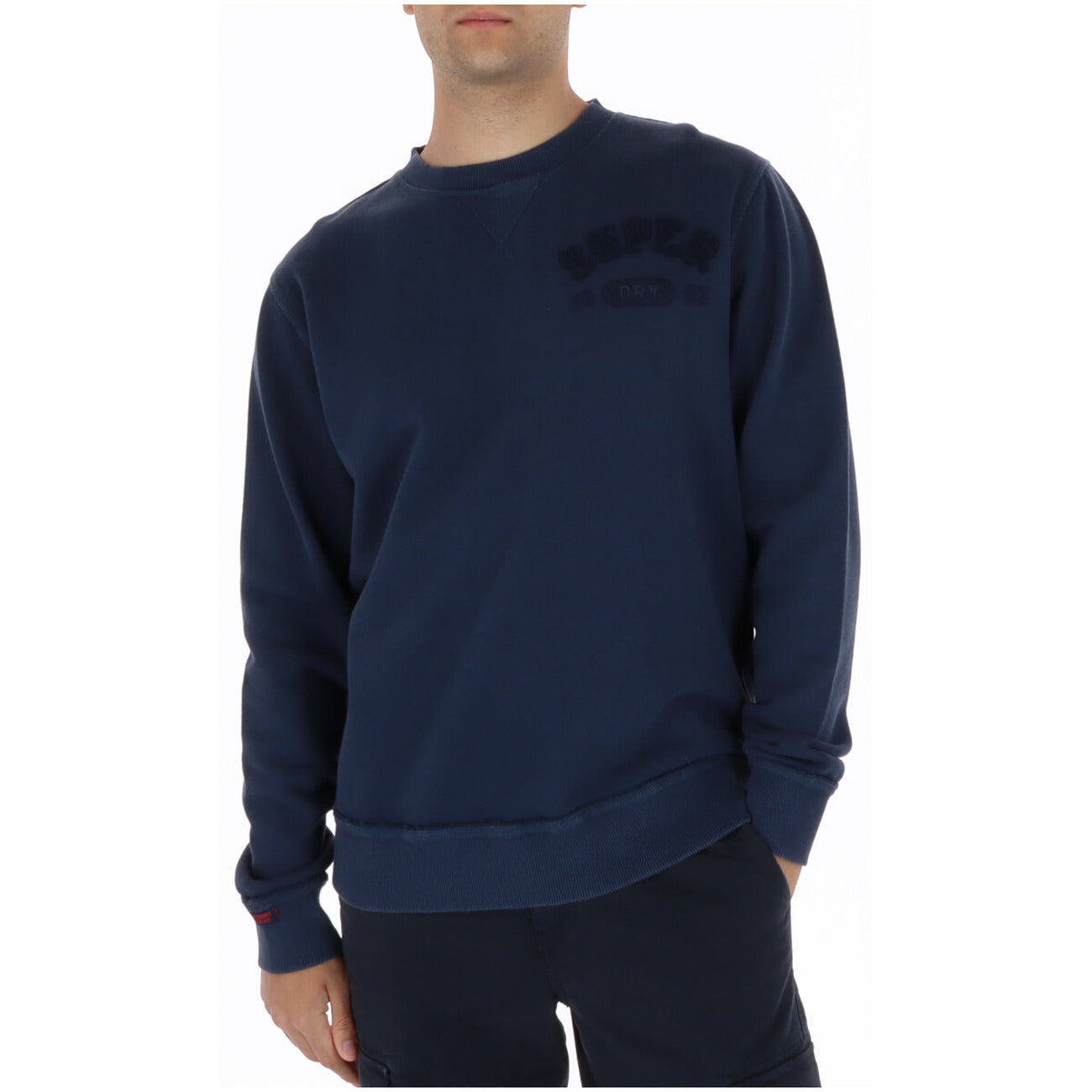 2461531 Superdry Felpa Blu Stampa Uomo