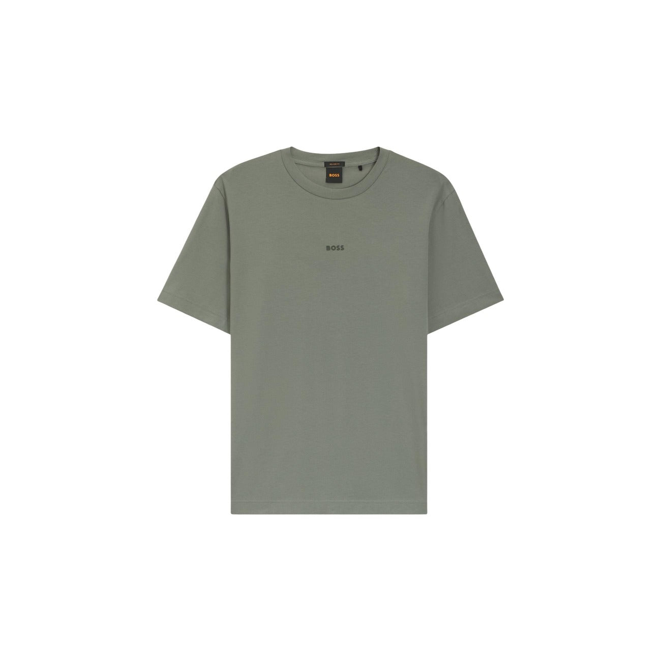 2449670 Boss T-Shirt Grigia Cotone Elastan Uomo