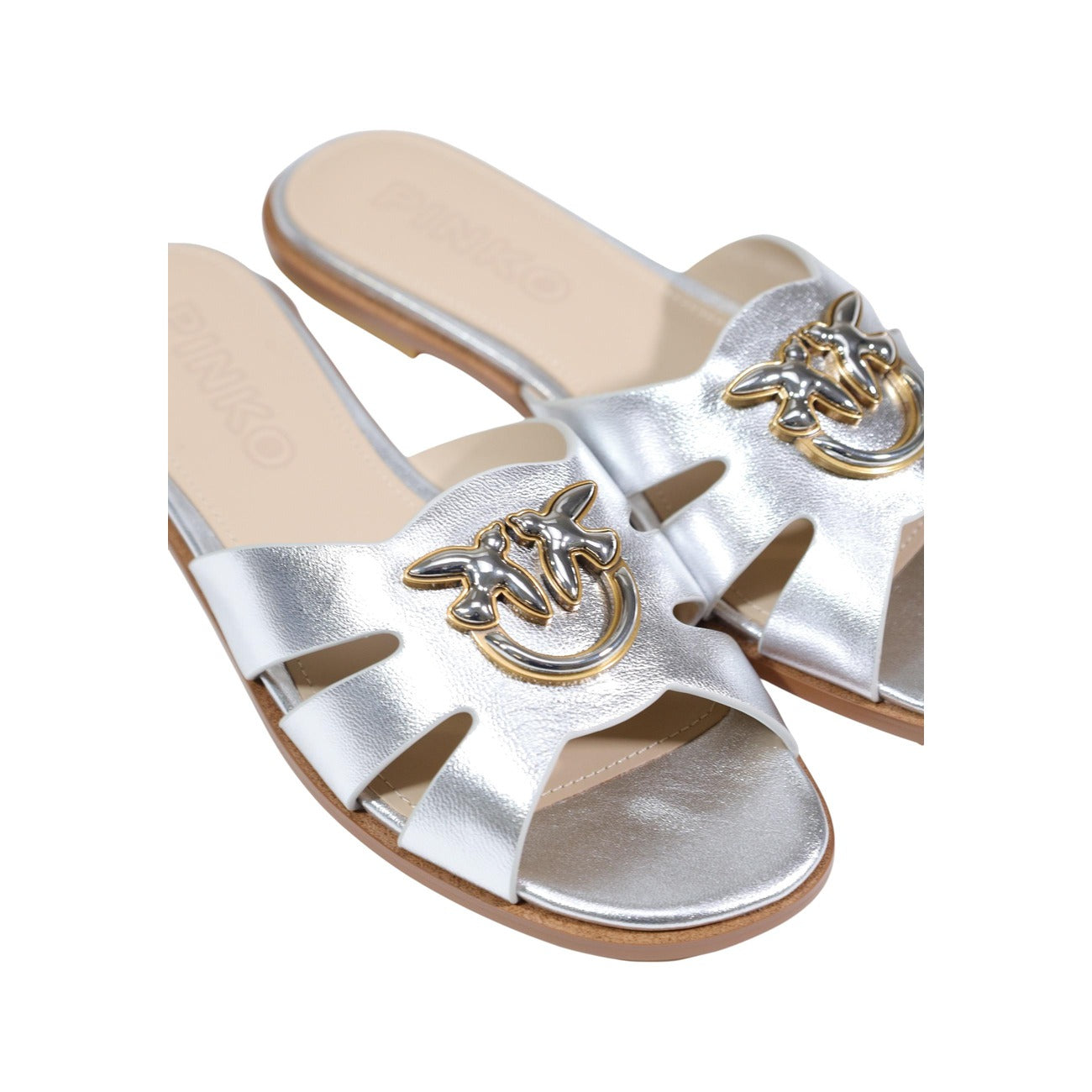 2472544 Pinko Ciabatte Argento Donna