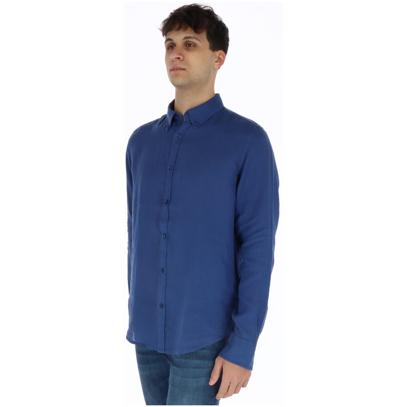 2201535 Brian Brome Camicia Blu Uomo