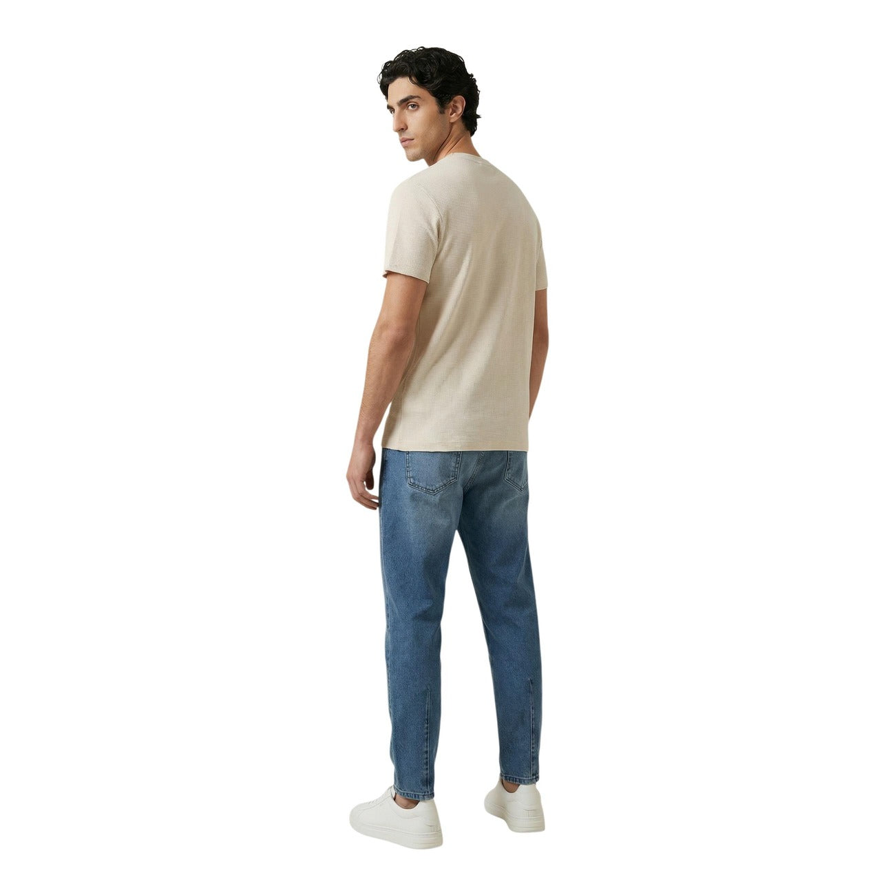 2452768 Calvin Klein Jeans T-Shirt Beige Uomo