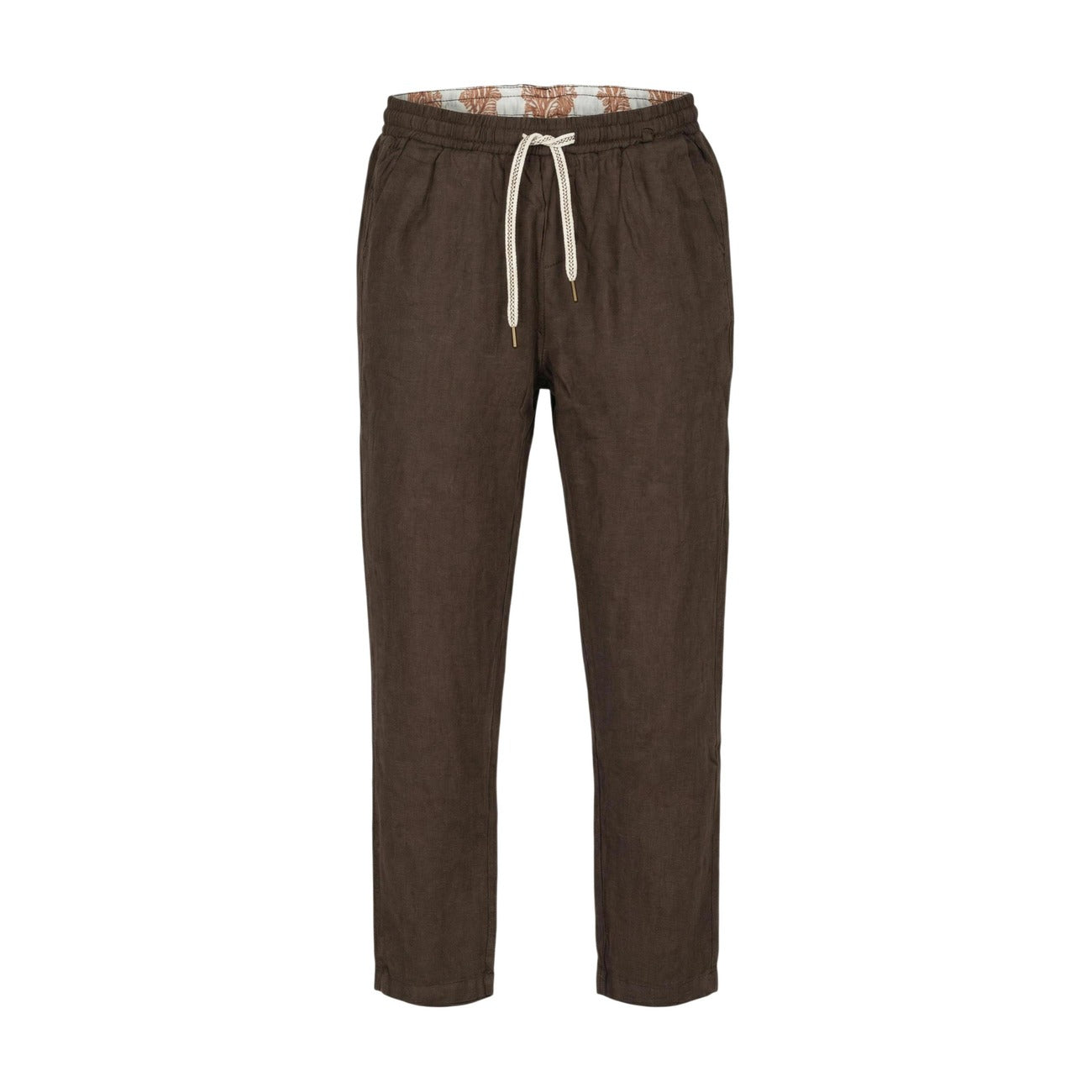 2455579 Gianni Lupo Pantaloni Marrone Lyocell Uomo
