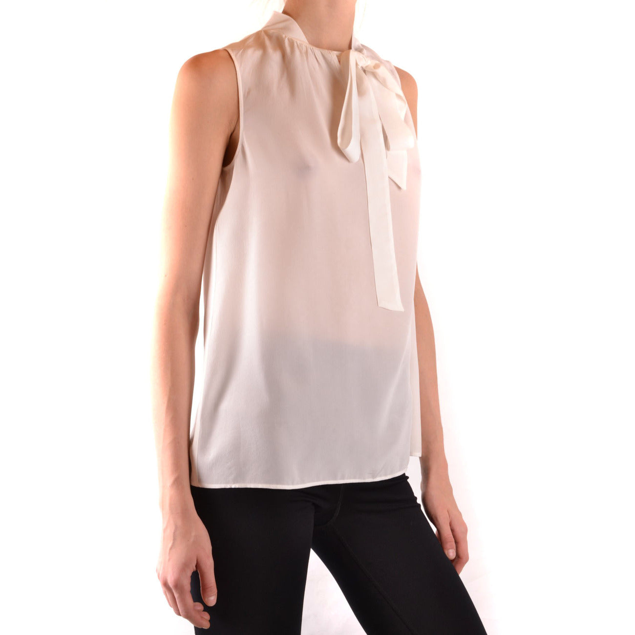 487486 Boutique Moschino Blusa Beige Donna Primavera/Estate