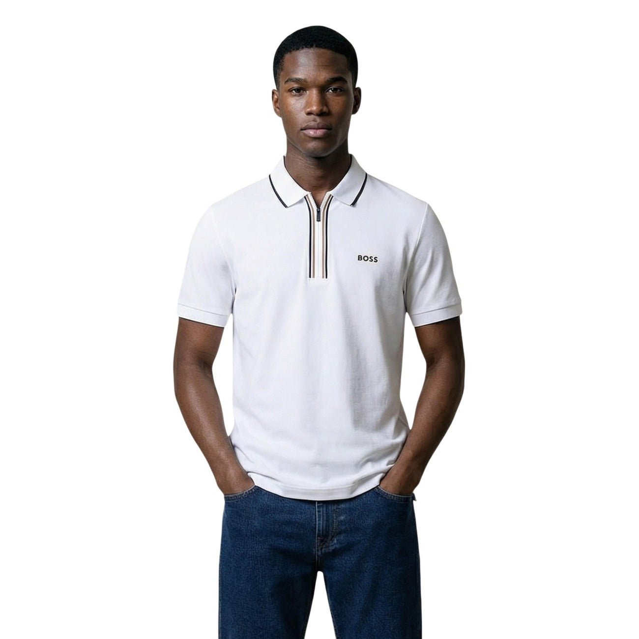 2458373 Boss Polo Bianca Uomo