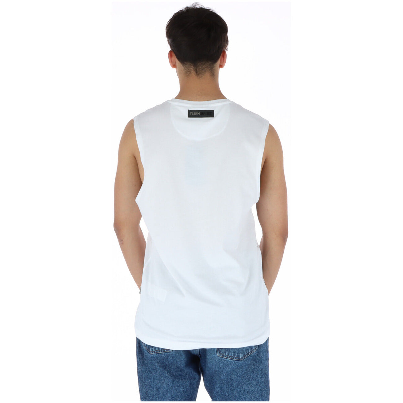 444033 Plein Sport Canotta Bianca Uomo